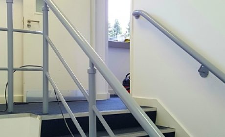 Painted office stairs Croxley Green in Watford