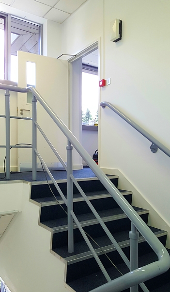 Painted office stairs Croxley Green in Watford